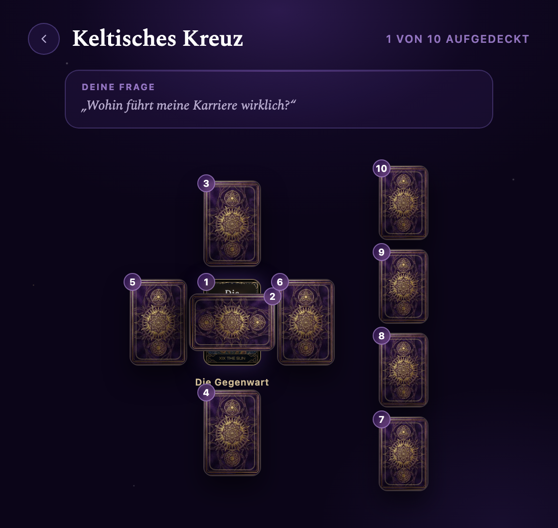 Das Keltische Kreuz — in der App