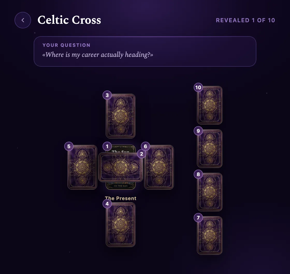 The Celtic Cross — in the app