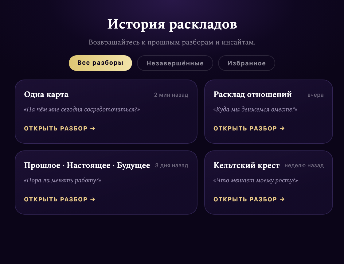 Личная история